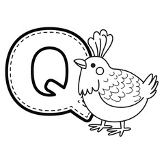 Alphabet coloring page. coloring page for kids.