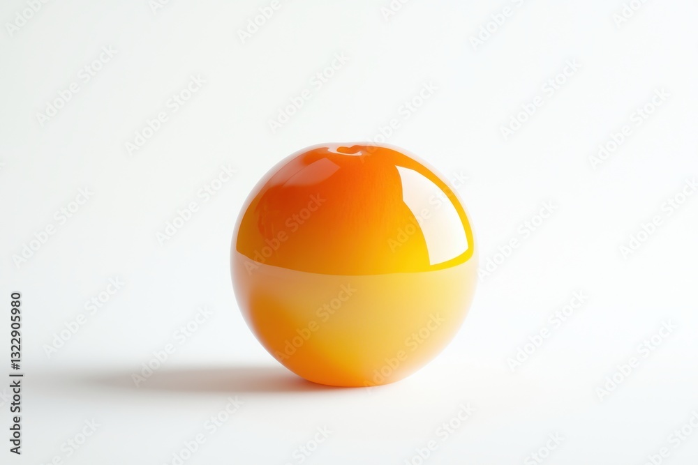 Poster luminous sphere abstract art piece vibrant color blending seamless design modern minimalist style ob