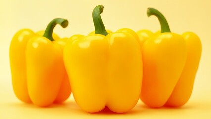 Vibrant Yellow Bell Peppers: A Symbol of Freshness, Health, and Flavor – Perfect for Cooking, Salads, and a Nutritious Lifestyle with a Pop of Color