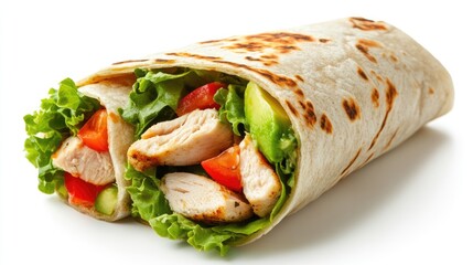 Chicken, Avocado and Tomato Wrap