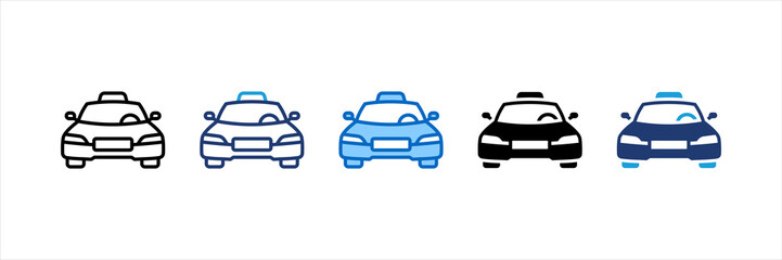 Taxi Multi Style Icon Set