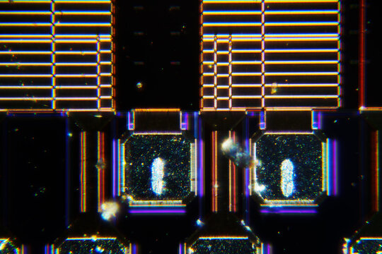 CPU wafer circuit micrograph