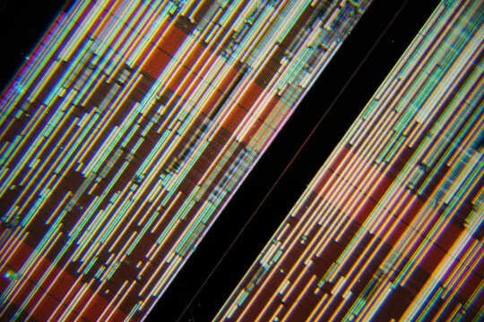 CPU wafer circuit micrograph