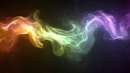 Fototapeta premium Abstract Cosmic Nebula Vibrant Swirling Energy Galaxy Background Colorful Smoke Space Art