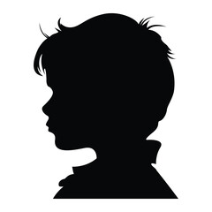handsome boy avatar dp silhouette vector illustration design