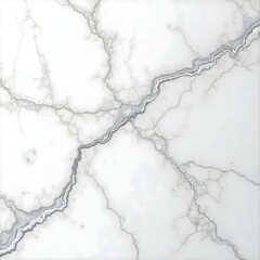 A mesmerizing white marble background with intricate silver veins, smooth and polished