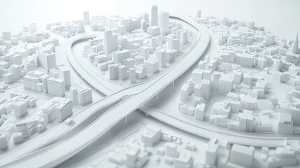 Monochromatic Metropolis: A Minimalist Cityscape