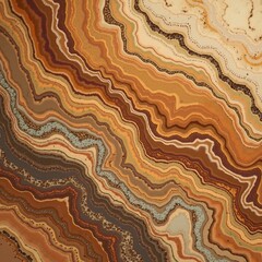 A unique multicolored marble texture featuring shades of amber, brown, and cream, with organic, natural veining