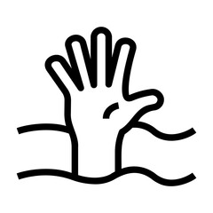 Obraz premium help Line Icon