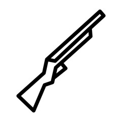 rifle Line Icon