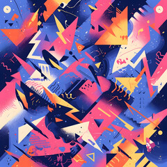 A collection of abstract patterns featuring fractal designs, geometric shapes, and organic forms in various artistic styles, including watercolor, digital, and minimalist aesthetics, with a diverse co