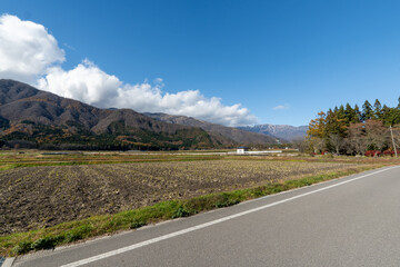 Historic old road “Salt Road” which is also a long distance hiking course and its surroundings