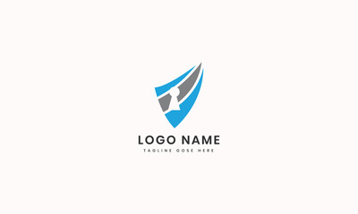 Professional v logotype template Flat design