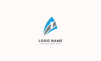 Professional aa logotype template Flat design
