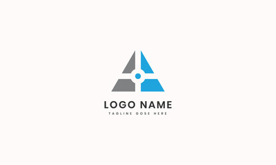 Professional aa logotype template Flat design