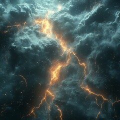 Fierce Lightning Storm in the Cosmos