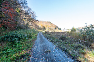 Historic old road “Salt Road” which is also a long distance hiking course and its surroundings