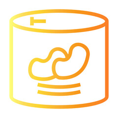 beans Line Gradient Icon