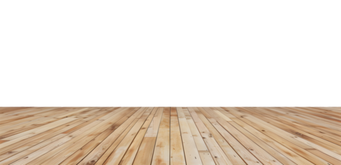 Wooden table top with white background for product display presentation and decoration in the studio