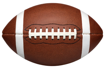 Close up of an American football.  Game, sport, competition.