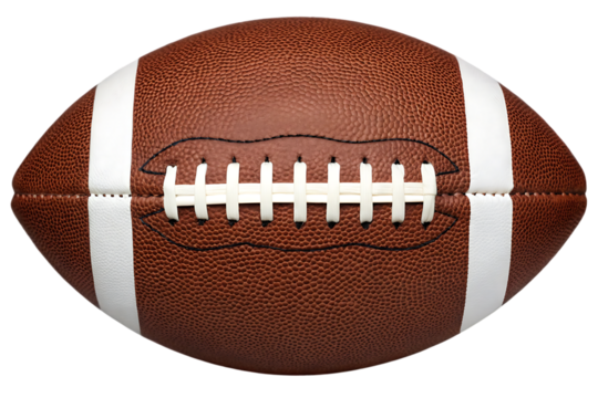 Close up of an American football.  Game, sport, competition.