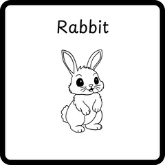 Animals Coloring E Book for Kids - rabbit (5)