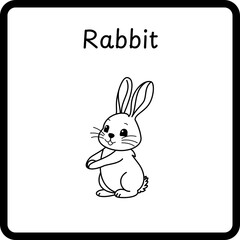 Animals Coloring E Book for Kids - rabbit (4)