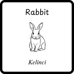 Animals Coloring E Book for Kids - rabbit (5)