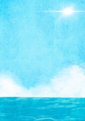青い海と太陽