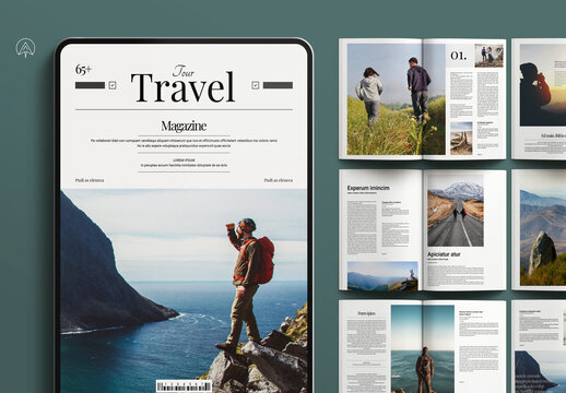 Travel Tour Magazine Template