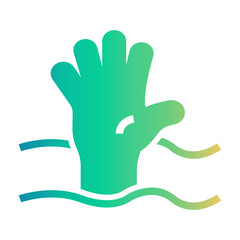 Obraz premium help Gradient icon