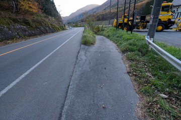 Historic old road “Salt Road” which is also a long distance hiking course and its surroundings