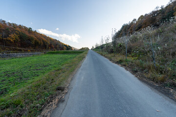 Historic old road “Salt Road” which is also a long distance hiking course and its surroundings