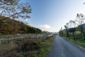 Historic old road “Salt Road” which is also a long distance hiking course and its surroundings