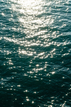 
sparkles and reflections in the sea