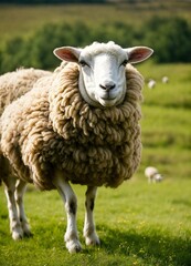 Fototapeta premium sheep in a field