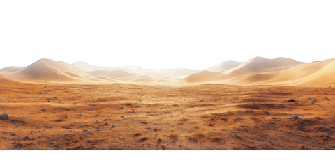 Mars-like desert landscapes with golden orange mountains and sand dunes, cut out. Extraterrestrial terrain visualization for science fiction and space concepts.Dramatic 3D rendered environment with ba