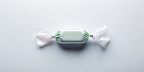 Futuristic Candy Prize: High-Angle Flat Lay Product Shot with Copy Space