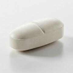 Pill Medicine Isolated. A large pill isolated on a white background