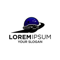 Fototapeta premium vintage car space logo designs