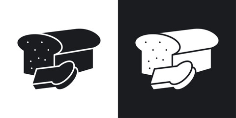 Bread Loaf icons pack in solid style