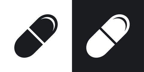 Capsules icons pack in solid style