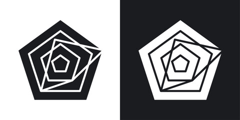 Chart-radar icons pack in solid style