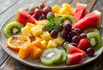Vibrant Mixed Fresh Fruits for a Healthy Dinner