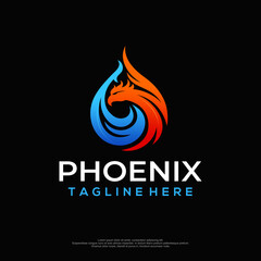 Phoenix logo with black backg...