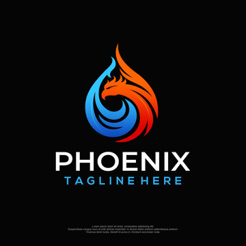 Phoenix logo with black backg...