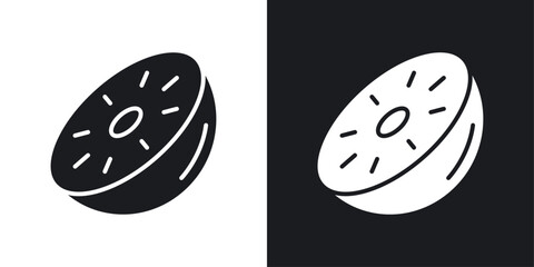 Kiwi icons pack in solid style