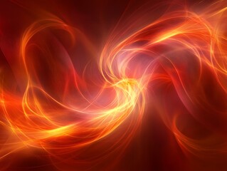 Obraz premium Abstract Swirling Fire Flames Background Illustration
