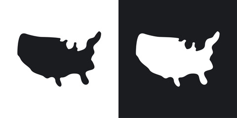 State country icons pack in solid style