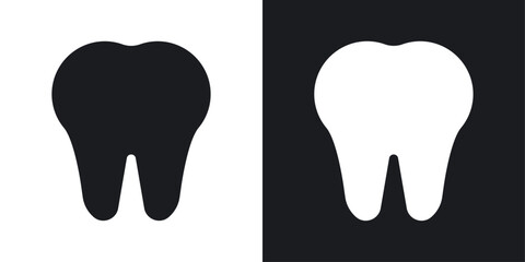 Teeth icons pack in solid style
